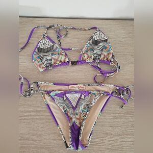 Mara HOFFMAN Purple TRIBAL Pattern Women's Bikini Set SZ m